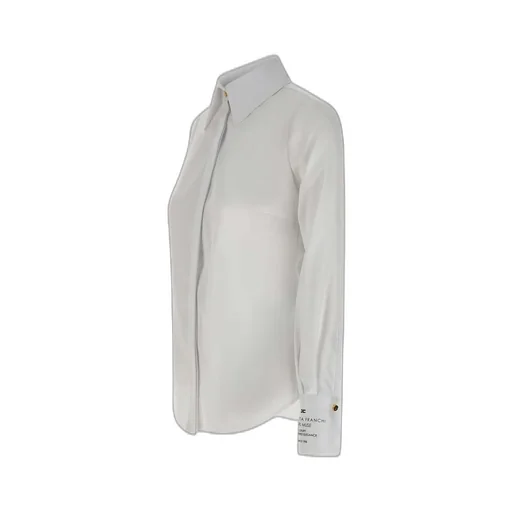 Logo Printed Slim Fit Poplin Shirt
