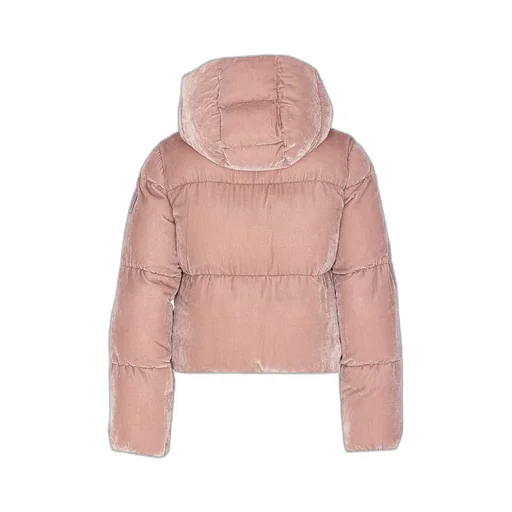 Hooded Velvet Down Jacket
