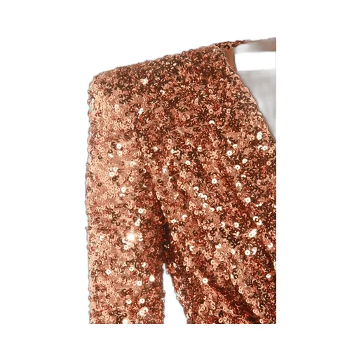 Sequin Embellished Red Carpet Dress