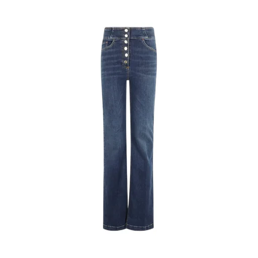 Buttoned High Waist Jeans