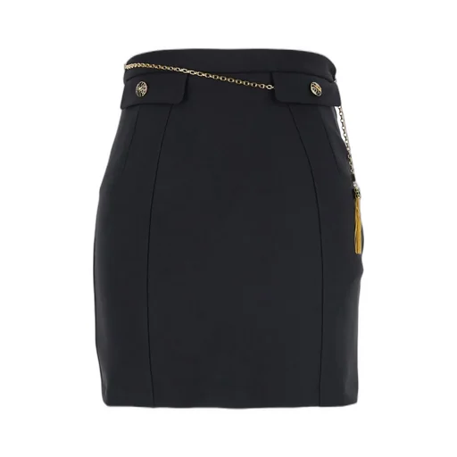 Chain Embellished Mini Skirt