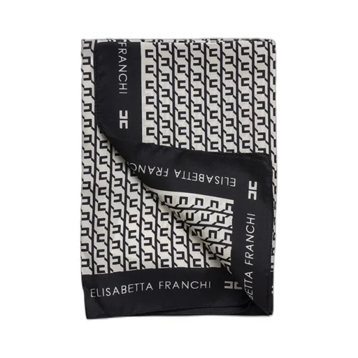 Printed Satin Twill Foulard Scarf
