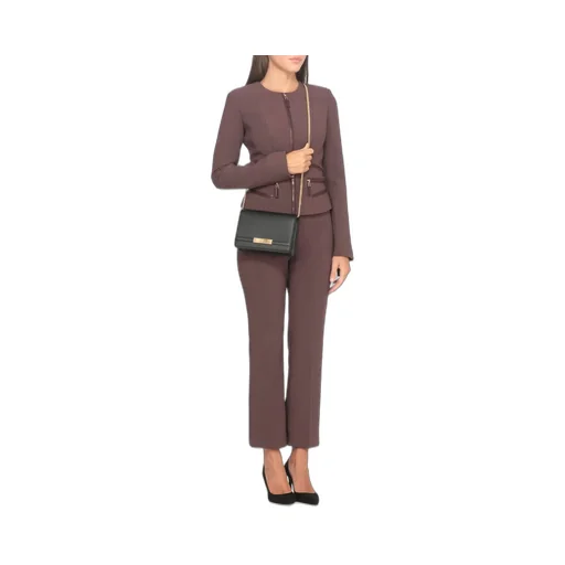 Logo Plaque Chain-Linked Shoulder Bag