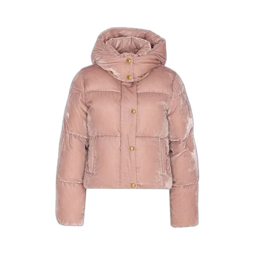 Hooded Velvet Down Jacket