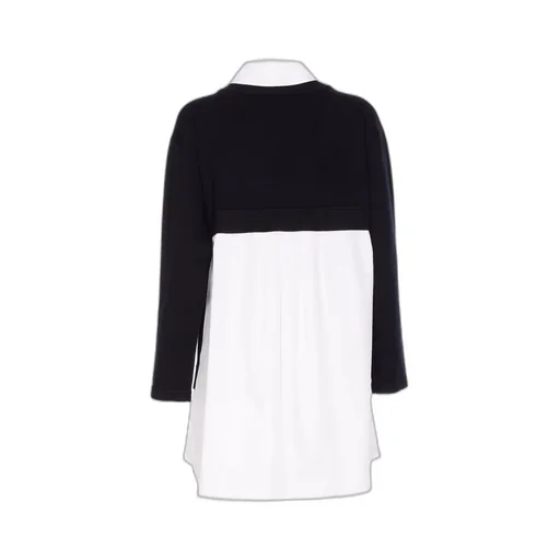 Logo-Embroidered Long-Sleeved Dress