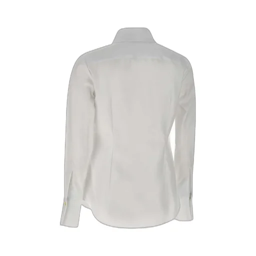 Logo Printed Slim Fit Poplin Shirt