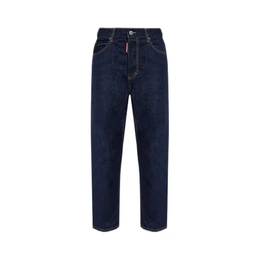 Logo Tag Straight-Leg Jeans