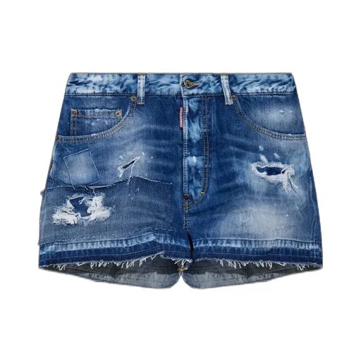 Distressed Denim Shorts