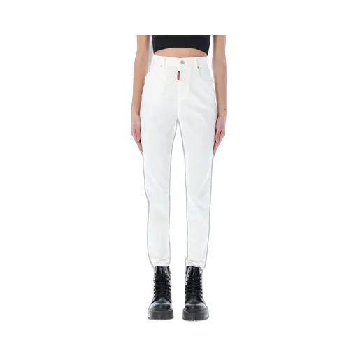 High-Waisted Slim-Fit Jeans