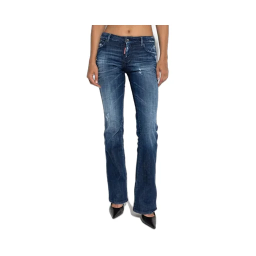 Mid-Waisted Distressed Jeans