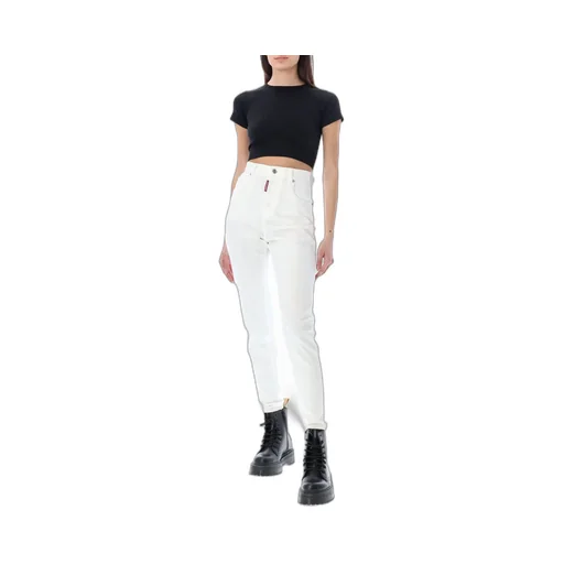 High-Waisted Slim-Fit Jeans