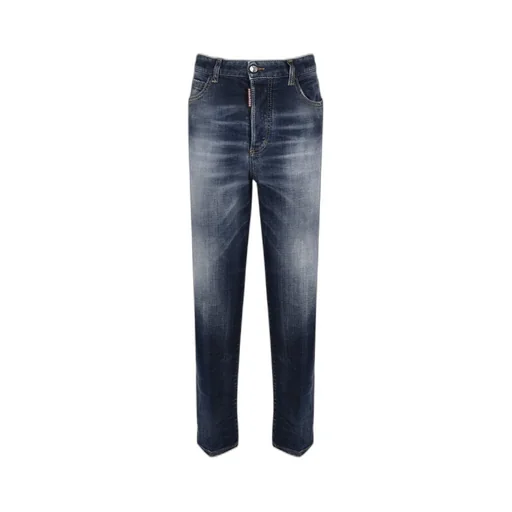 Straight-Leg Mid-Rise Jeans