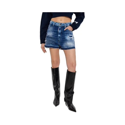 Distressed Denim Shorts