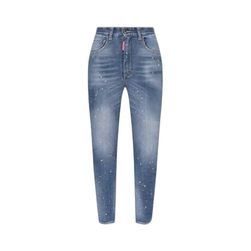 High-Waist Cropped Jeans