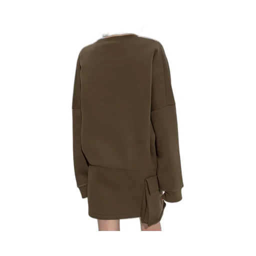 Pocket Detailed Long Sleeved Dress