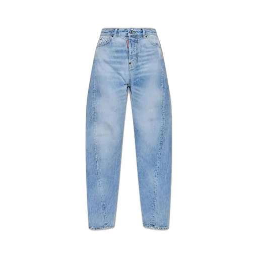 Light Diagonale Wash D2 Twisted Distressed Jeans