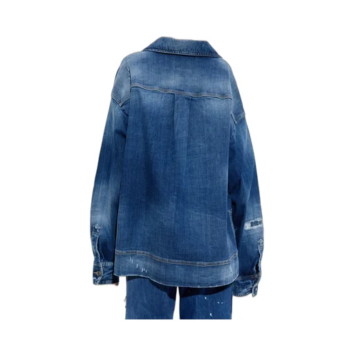 Distressed Denim Top