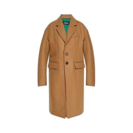 Long Sleeved Single Breasted Coat