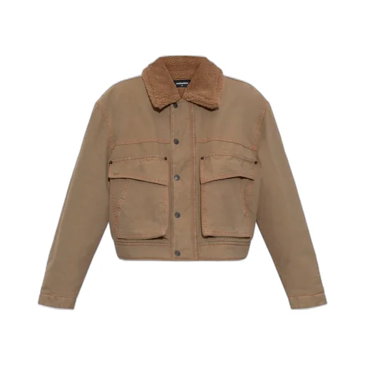 Buttoned Cropped Jacket