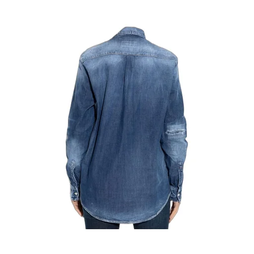 Button-Up Denim Shirt