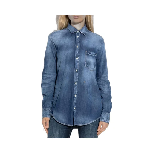 Button-Up Denim Shirt