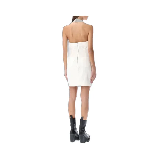 Simona Halterneck Denim Mini Dress