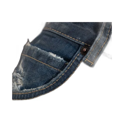 Patchwork Distressed Jeans