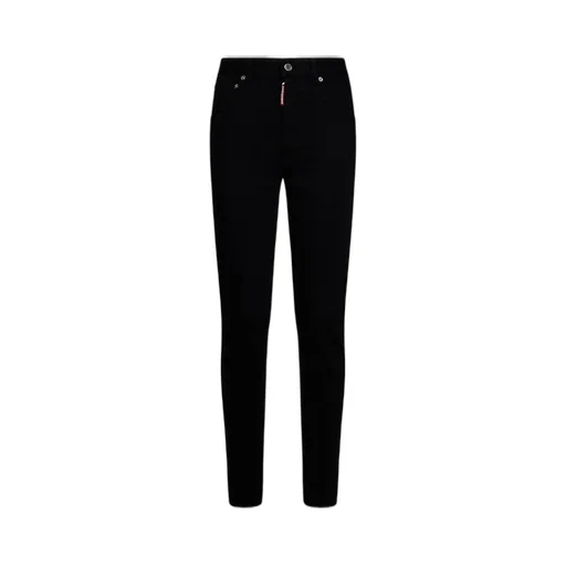 Logo-Patch High-Waist Slim-Cut Jeans