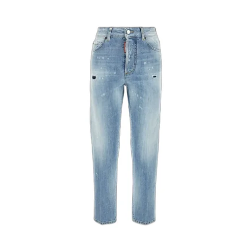 Distressed Tapered Jeans