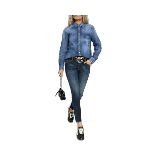 Button-Up Denim Shirt