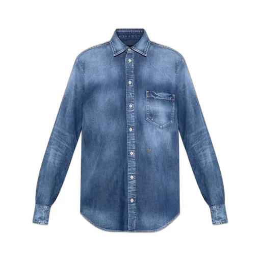 Button-Up Denim Shirt