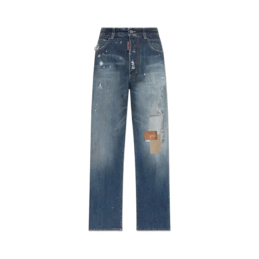 Patchwork Distressed Jeans
