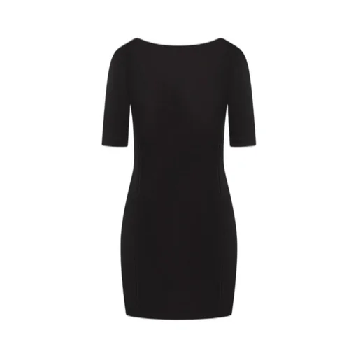 Logo-Plaque Short-Sleeved Dress