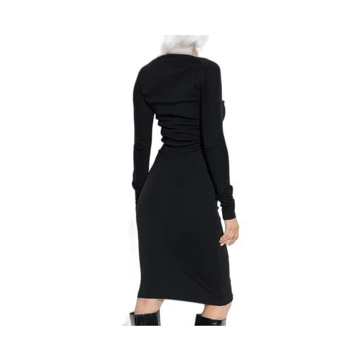 Long-Sleeved Midi Dress
