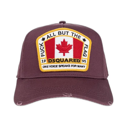 Logo Patch Distressed Baseball Cap