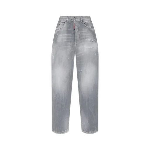 Brushed Wash Distressed Boston Jeans