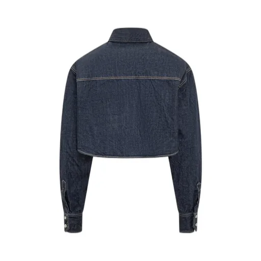 Icon Logo Embroidered Denim Shirt