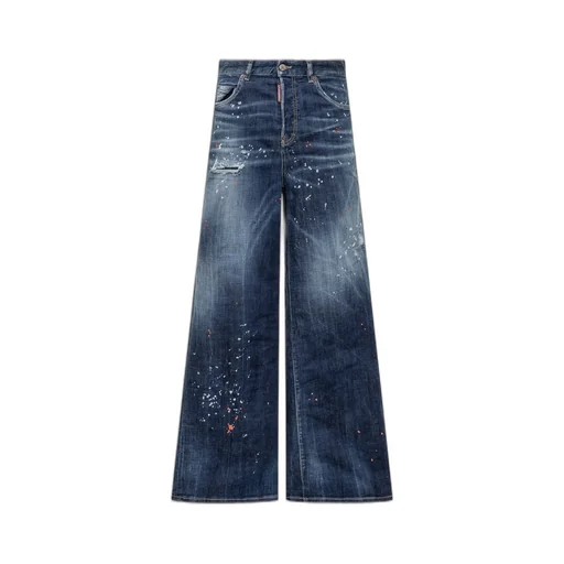 Logo-Patch Distressed Jeans