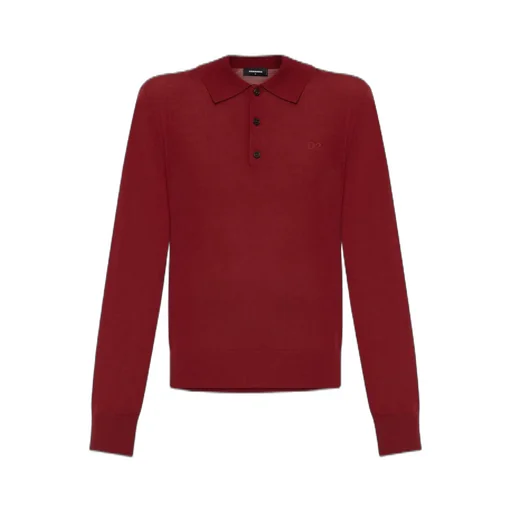 Polo Collar Long Sleeved Jumper