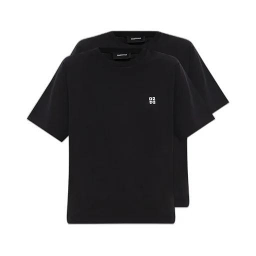 Pack Of Two Logo Printed Crewneck T-Shirt
