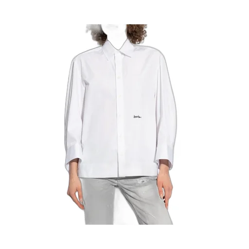 Logo Embroidered Long Sleeved Shirt
