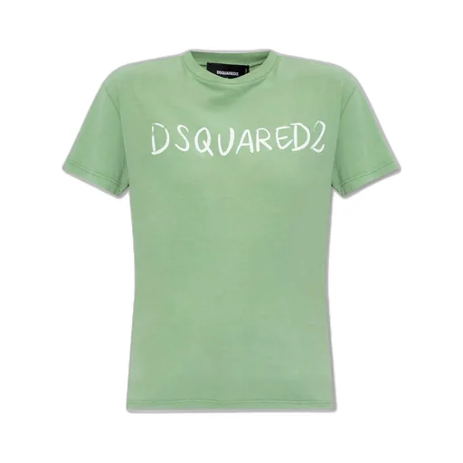 White Fade Just Right Fit Handwritten Logo T-Shirt