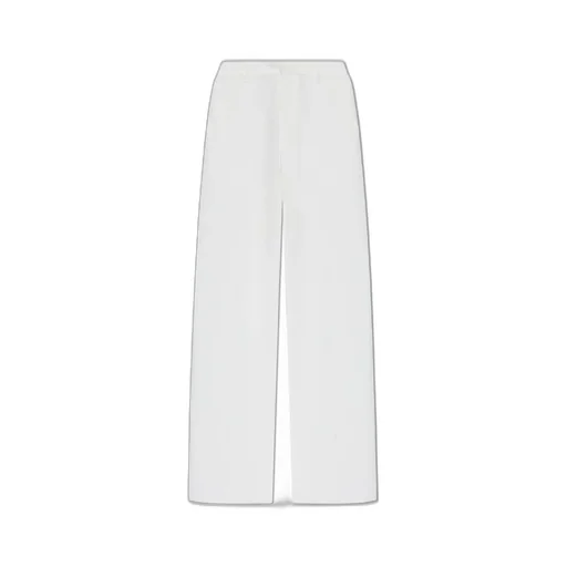 Logo Plaque Wide-Leg Trousers
