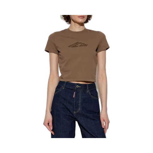 Cropped Crewneck T-Shirt