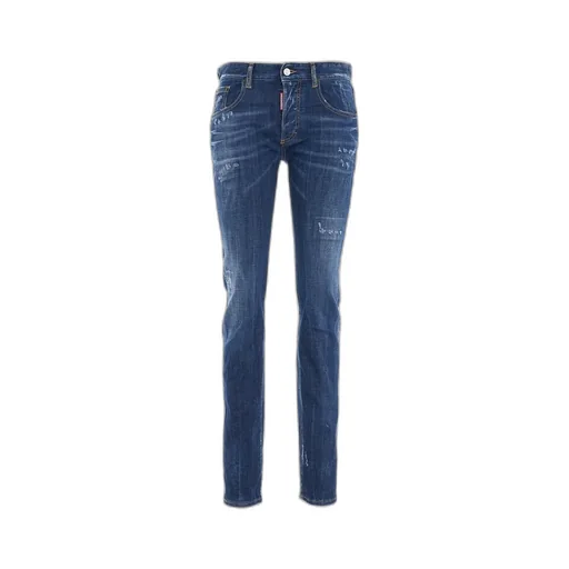 24/7 Low-Rise Distressed Skinny Jeans