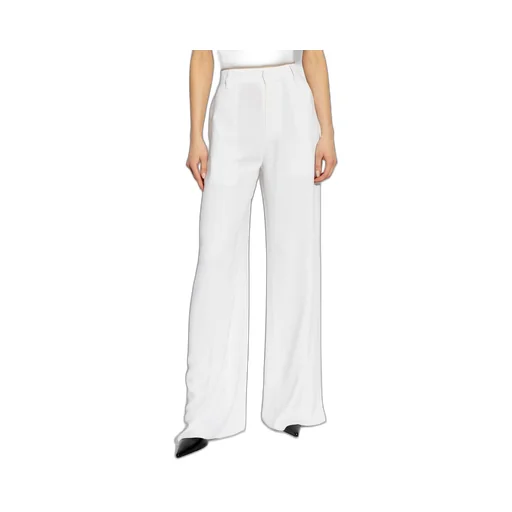 Logo Plaque Wide-Leg Trousers