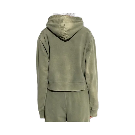 Logo Detailed Cropped Hoodie