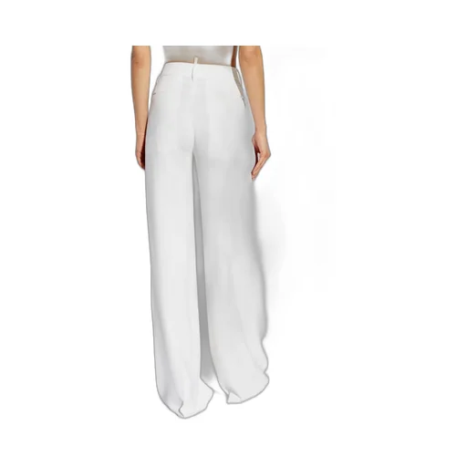 Logo Plaque Wide-Leg Trousers