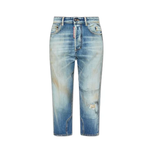 Distressed Cropped Jeans