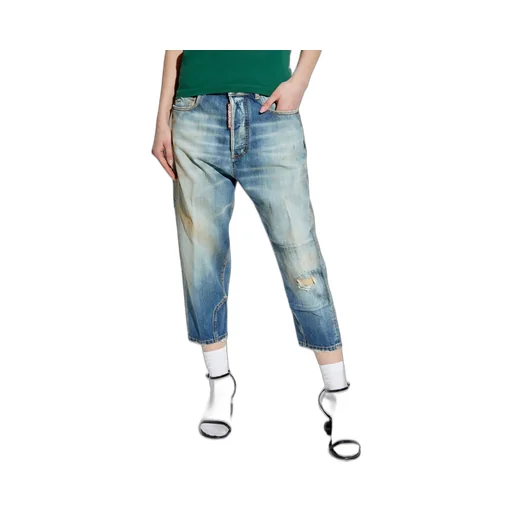 Distressed Cropped Jeans
